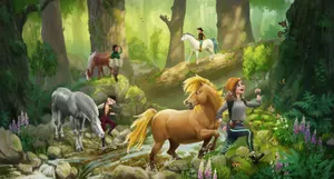 Stable Forest Art [wallpaper] Wallpaper