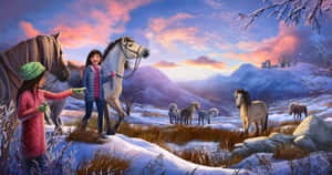 Stable In Mountains [wallpaper] Wallpaper