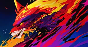 Stable Orange Dragon [wallpaper] Wallpaper