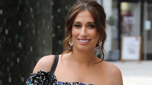 Stacey Solomon Smiling Outdoors Wallpaper