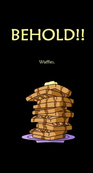 Stack Of Waffles Funny Adult Phone Wallpaper