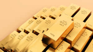 Stacked Gold Bars Wealth Representation Wallpaper