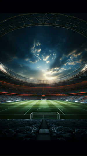 Stadium Sunset Goal View.jpg Wallpaper