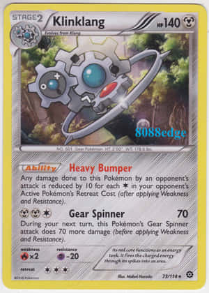 Stage 2 Klinklang Pokémon Card Wallpaper