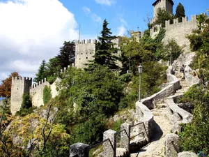 Staircase Going To Guaita Tower Wallpaper