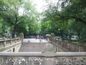 Stairs And Architecture In Central Park Wallpaper
