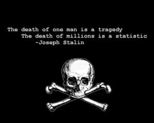 Stalin Quote Tragedy Statistic Wallpaper