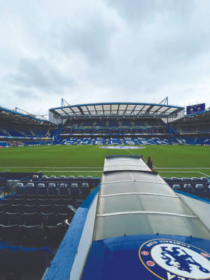 Stamford Bridge Stadium Bench View Wallpaper