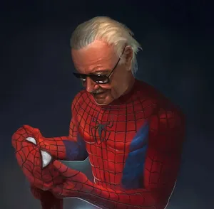 Stan Lee Tribute - Honoring A Comics Legend Wallpaper