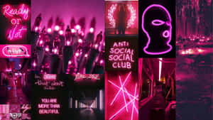 Stand Out In Dark Pink Wallpaper