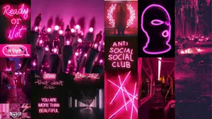 Stand Out In Dark Pink Wallpaper