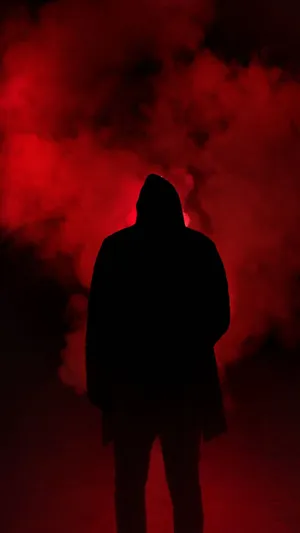 Stand Out With A Stylish Black And Red Iphone Wallpaper