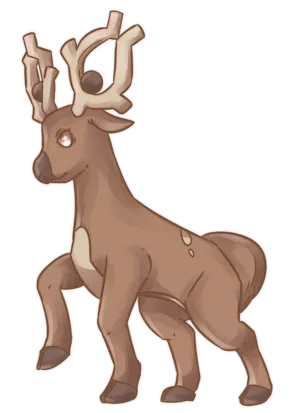 Stantler Skipping Wallpaper