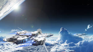 Star Citizen Flight Spaceship Wallpaper