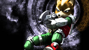 Star Fox Fox Mccloud Aiming Gun Wallpaper