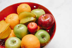 Star Fruit Red Bowl Wallpaper