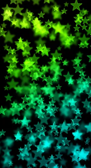 Star Green Cyber Y2k Aesthetic Wallpaper