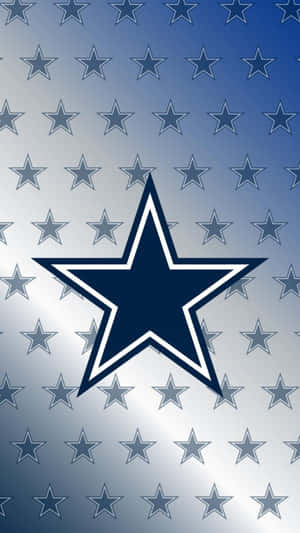 Star Patterns On Banner Of Dallas Cowboys Iphone Wallpaper