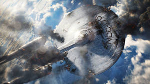 Star Trek Into Darkness Damaged Spaceship Wallpaper