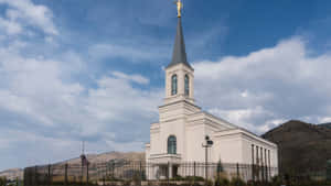 Star Valley Wyoming Mormon Temple Wallpaper