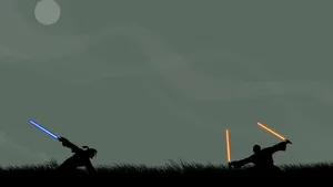 Star Wars 1366x768 Minimalist Wallpaper