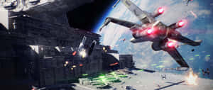 Star Wars 2560 X 1080 Ships Battle Wallpaper