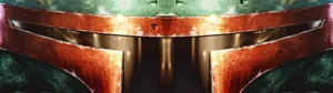 Star Wars Dual Screen Boba Fett Close-up Wallpaper