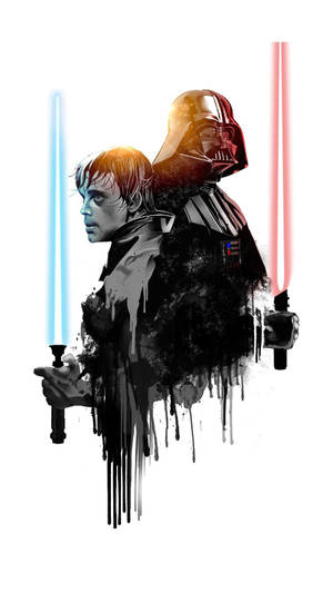 Star Wars Iphone 6 Plus Paint Artwork Wallpaper