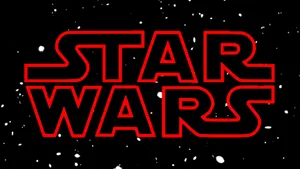 Star Wars Red Logo Space Background Wallpaper