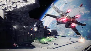 Star Wars Space Battle Scene Wallpaper
