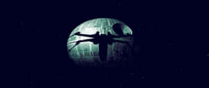 Star Wars X Wingand Death Star Ultra Wide Wallpaper