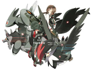 Staraptor And Taihou Wallpaper