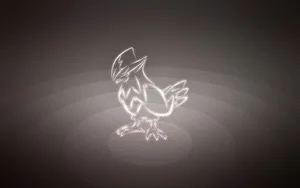 Staraptor Line Art Wallpaper