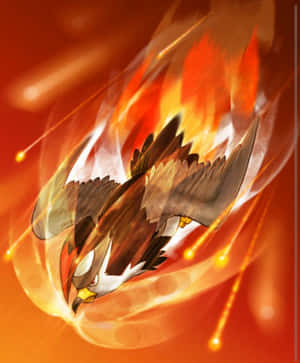 Staraptor Nosediving Wallpaper