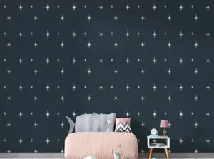 Starburst Pattern Wallpaper Interior Wallpaper