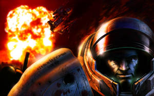 Starcraft 2 Battle Explosion Wallpaper