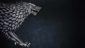 Stark Wolf Illustration Desktop Wallpaper