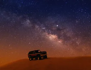 Starry Jeep Wallpaper