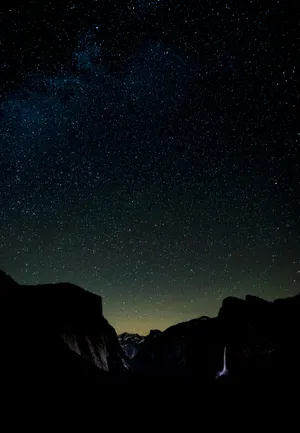 Starry Night - A Wondrous Glimpse Of A Cosmic Art Wallpaper