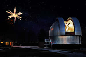 Starry Night At The Observatory Wallpaper