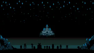 Starry Night Castleand Characters Wallpaper