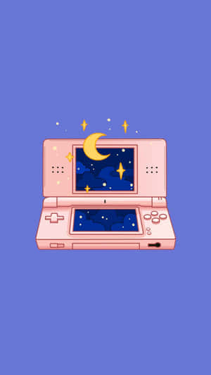 Starry Night Gaming Console Wallpaper