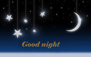 Starry Night Good Night Wish Wallpaper