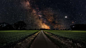 Starry Night Over Country Road.jpg Wallpaper