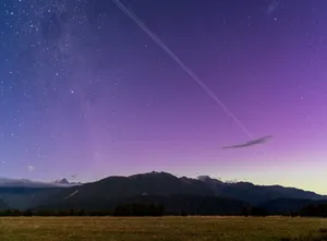Starry_ Night_ Over_ Mountain_ Range Wallpaper