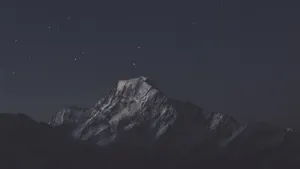 Starry Night Over Peak4 K Wallpaper
