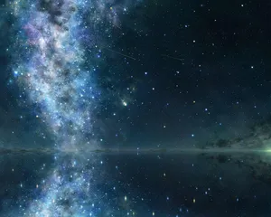 Starry_ Night_ Sky_ Reflection Wallpaper