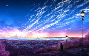 Starry Skyline Fantasy Artwork Wallpaper