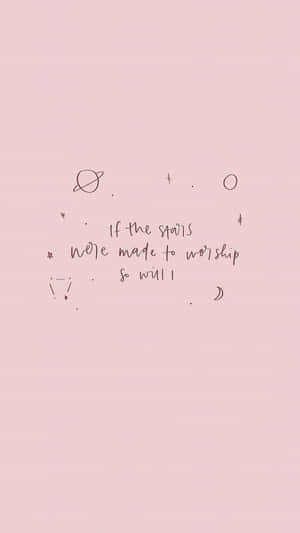 Stars Worship Quote Christian Aesthetic Wallpaper
