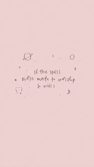 Stars Worship Quote Christian Aesthetic Wallpaper